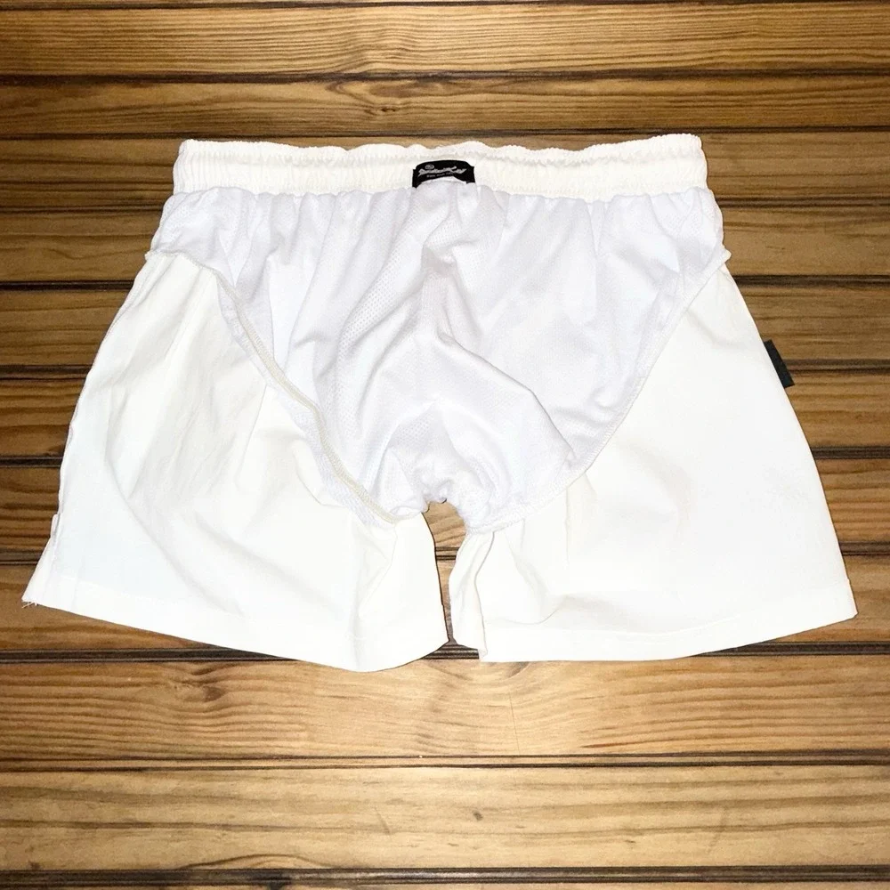 Sicko Born From Pain Shorts Mens Size Medium White 100% Nylon Streetwear Pockets